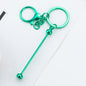 Beadable UV Plating DIY Metal Keychain