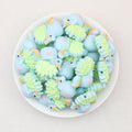 3D Unicorn Flower Pot Silicone Focal Beads 20Pcs  2