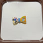 Crayon Shin Chan Bow Acrylic Beads 25mm Pastel Cartoon Design 10pcs 4
