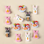 Silicone 3D Focal Beads Easter Bunny Chick Easter Egg Rabbit 20Pcs 7
