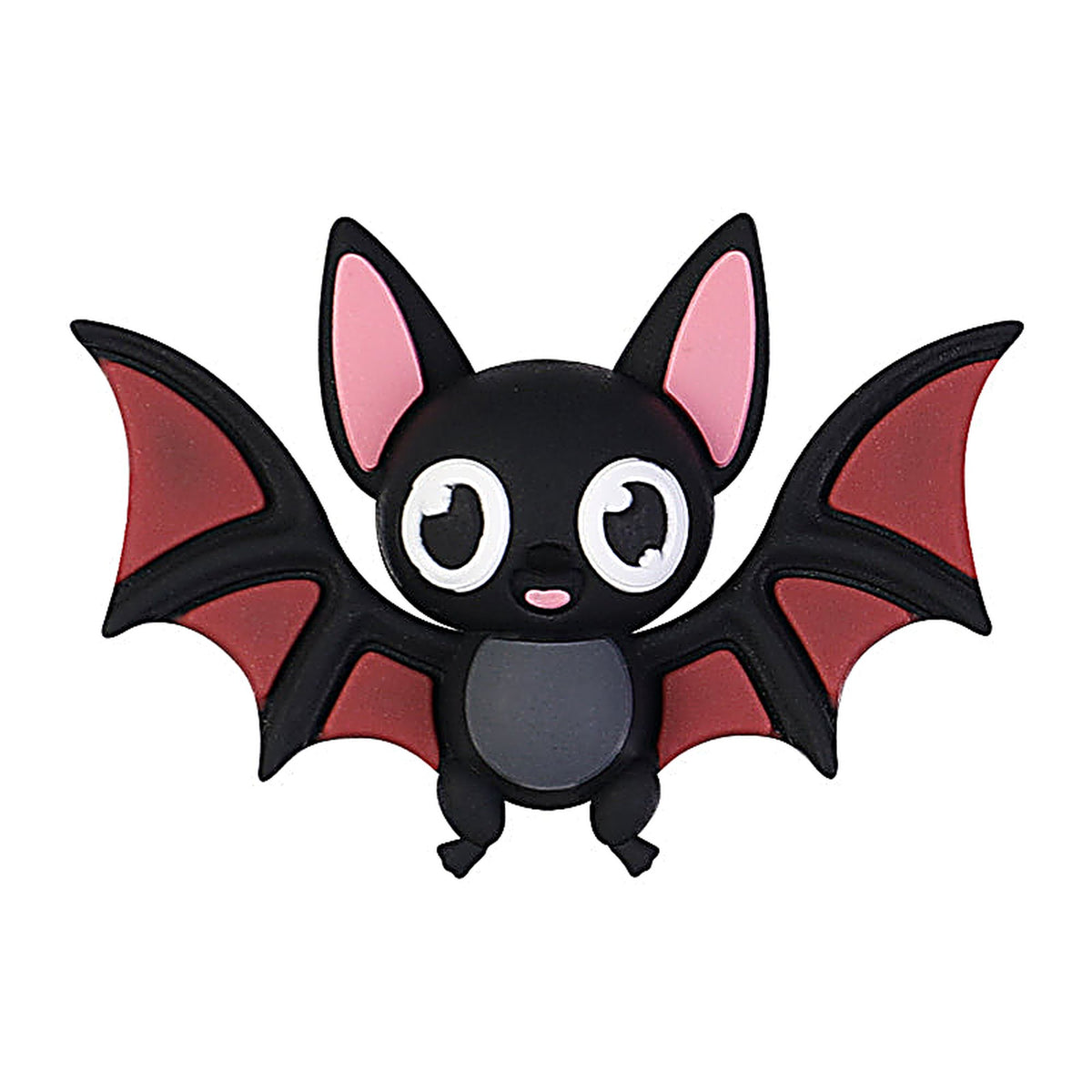 Silicone Halloween 3D Focal Beads Spooky Characters 20pcs - Pink Wing Bat