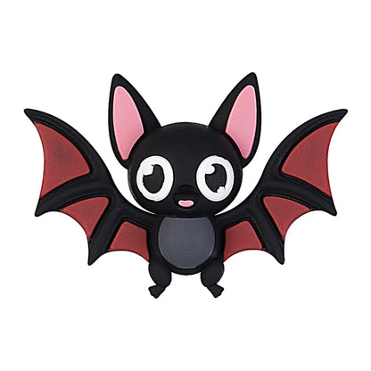 Silicone Halloween 3D Focal Beads Spooky Characters 20pcs - Pink Wing Bat