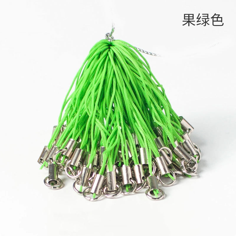 Polyester Iron Aluminum Phone Strap 58mm Colorful 100pcs 21