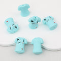 Medical Uniform 3D Silicone Focal Beads Nurse Outfit 20pcs - Blue