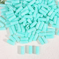 Dual-Color Tube Acrylic Beads 18x7mm Glossy Swirls 200pcs 6