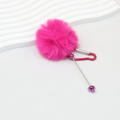 Beadable Ball Top Climbing Buckle Metal Plastic Colorful 14.5cm