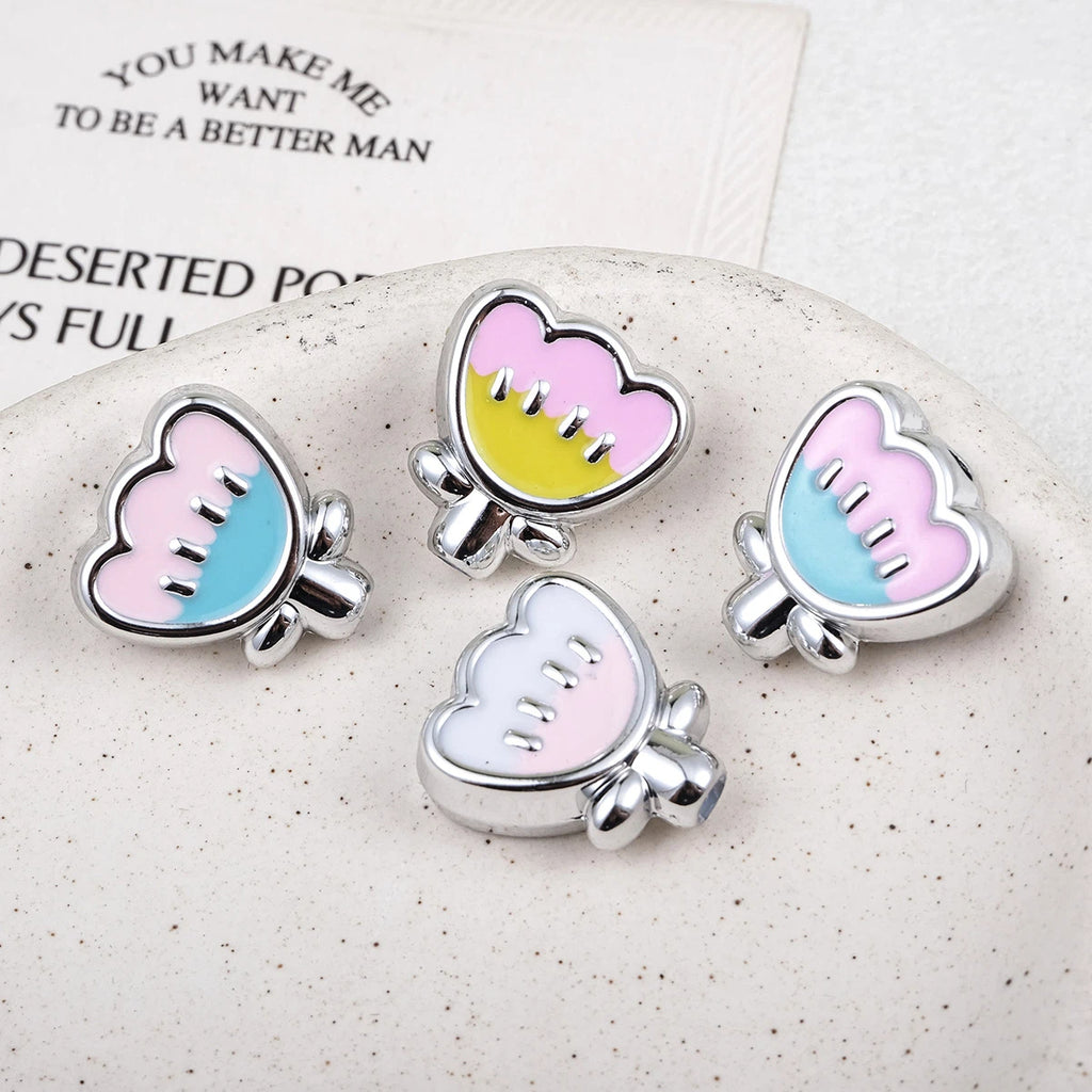 Tulip Shaped 18mm Enamel Acrylic Beads with UV Coating 20pcs 2