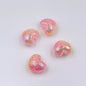 Gradient Heart Acrylic Beads 22mm Dual Color Crackle 50pcs 6