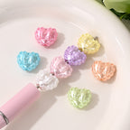 Glossy Heart Bow Acrylic Beads 16mm Approximately 100 Pcs 2