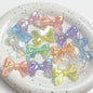 Glow Bowknot Acrylic Beads 24x32mm Iridescent Light In The Dark 10pcs 14
