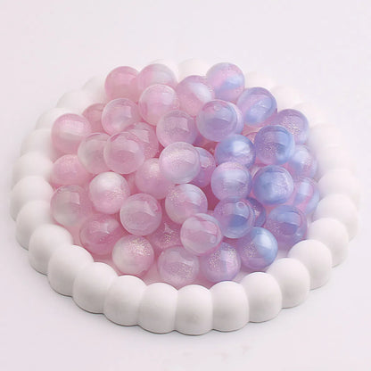 Color Changing Glitter Resin Beads 10/16mm Sparkle Mixed 10pcs 8