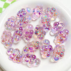 UV Finish Cloud Acrylic Beads 22x32mm Transparent Pastel 10pcs 3
