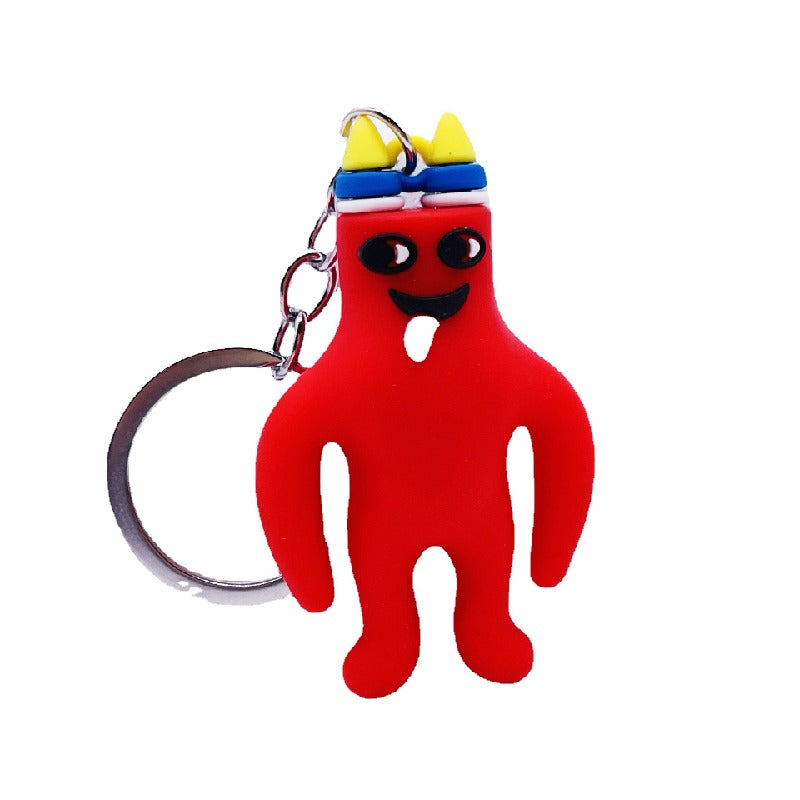 Soft Rubber Cartoon Monster Keychain Colorful Garten Of Banban Plush 5