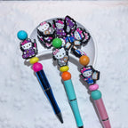 Silicone Focal Beads Medical Staff Kitty Smiling Face 20pcs