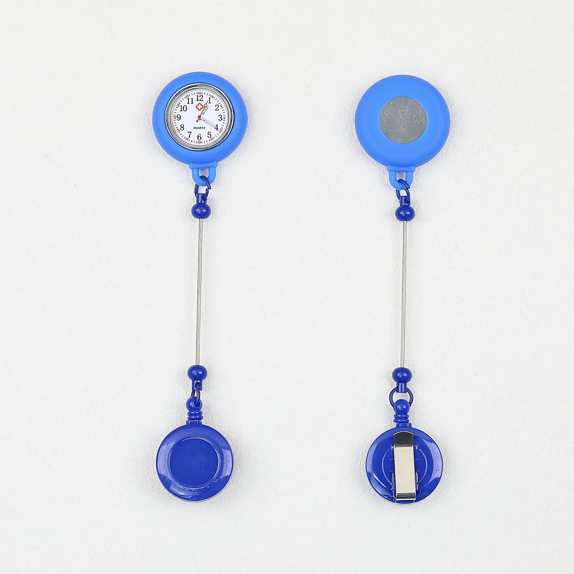Beadable Retractable Badge Reel Watch Glow In The Dark Silicone Case Easy Pull Buckle