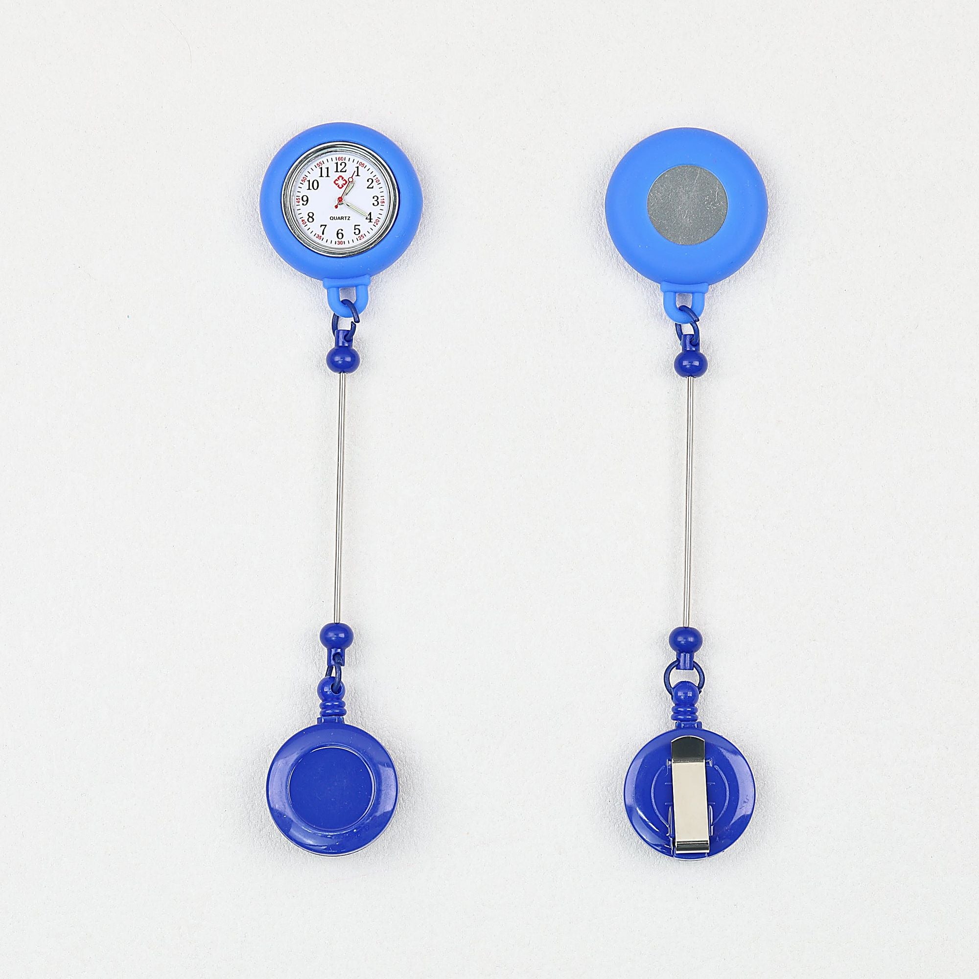 Beadable Retractable Badge Reel Watch Glow In The Dark Silicone Case Easy Pull Buckle