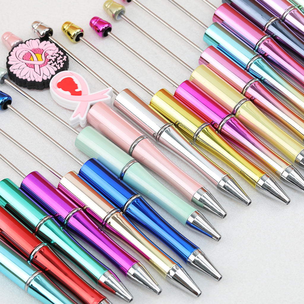 UV Electroplated Plastic Beadable Pens 