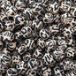 15mm Silicone Beads Leopard Print Multicolor Printed Design 50pcs 7