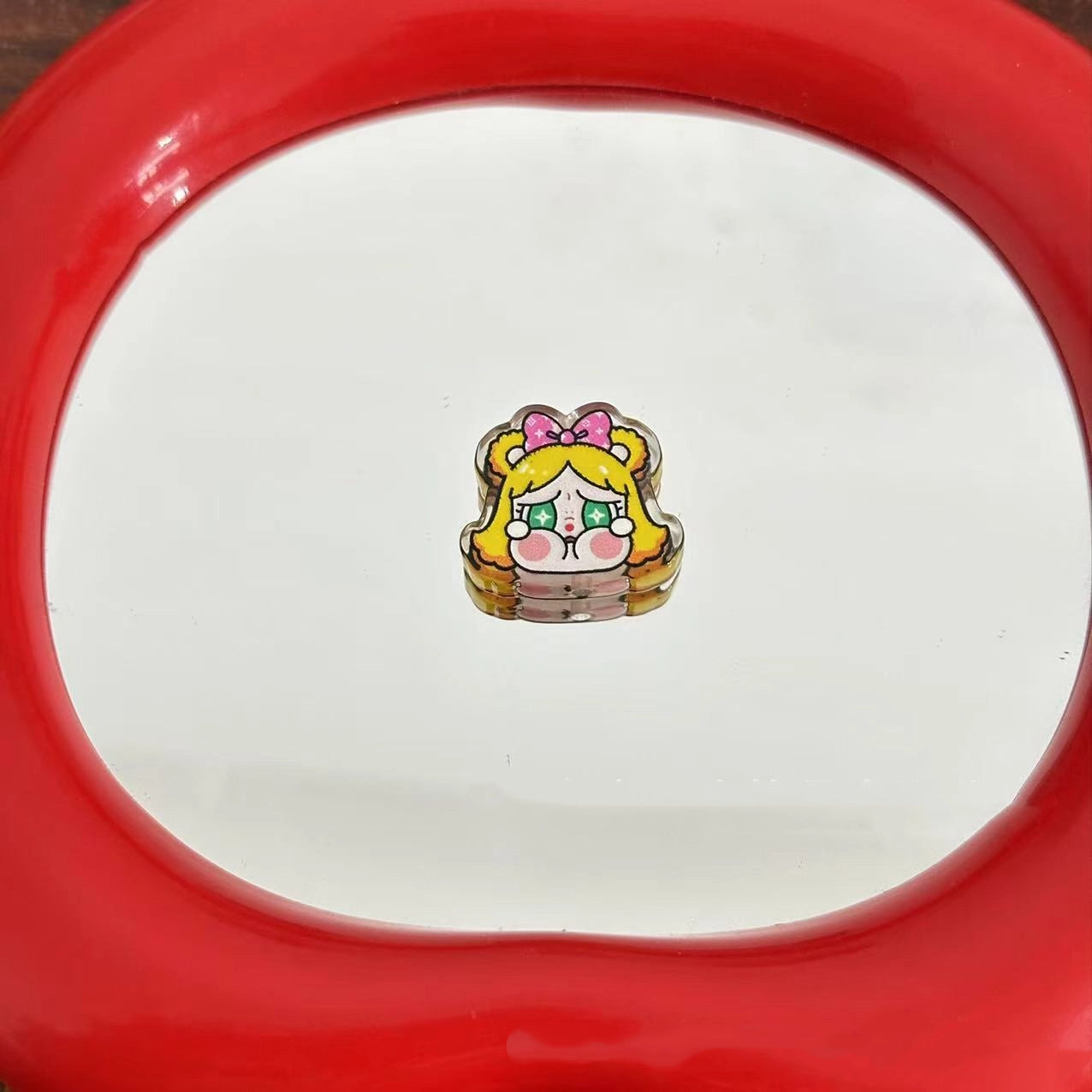 Adorable Crybabe Acrylic Beads 25mm Enamel Painted 10pcs 4