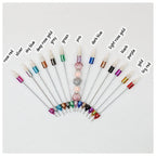 Beadable Double Head Point Drill Nail Tool Metal Handle 12.2cm