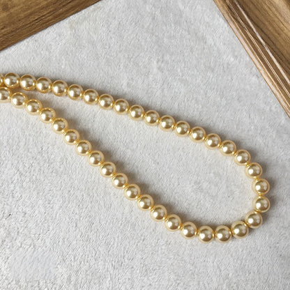 Pearl Glass Beads 10mm Imitation Smooth Lustrous 40pcs 12