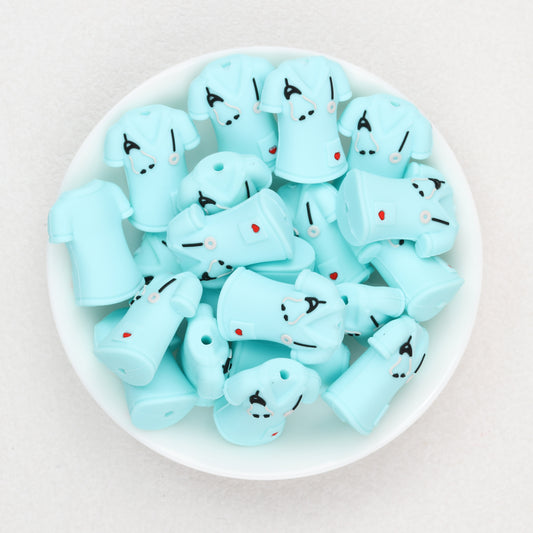Medical Uniform 3D Silicone Focal Beads Nurse Outfit 20pcs 2