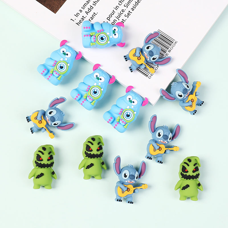 Silicone 3D Focal Beads Disney Burger James-P-Sullivan Holding Toy 20Pcs 7