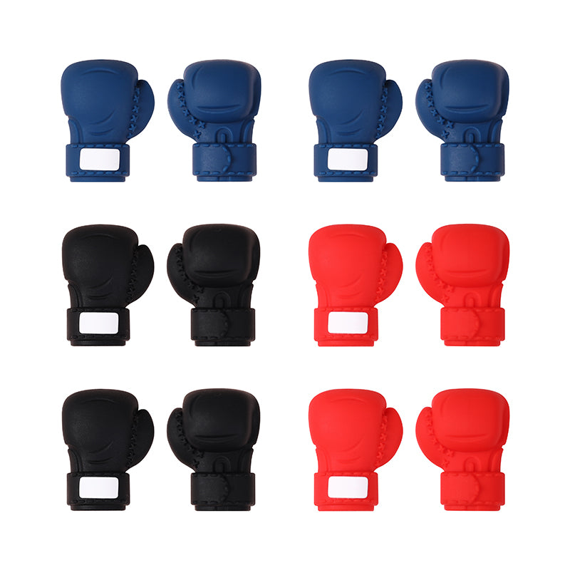 Silicone 3D Focal Beads Boxing Gloves White Label 20pcs 11