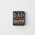 Silicone Focal Beads Dad Theme Legendary Dad Best Ever 20pcs - Legendary Dad / 1 Piece