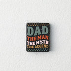 Silicone Focal Beads Dad Theme Legendary Dad Best Ever 20pcs - Legendary Dad / 1 Piece