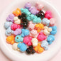 Bow Knot Bell Acrylic Beads 17mm Glossy Vibrant Colors 10pcs 15