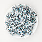 13.5mm Square Leopard Print Silicone Beads 50pcs 7