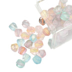 Resin Octagonal Faceted Candy Heart Beads 10mm Sparkling 100pcs 5