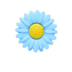 Silicone Focal Beads Daisy Sunflower Round Layout 20pcs 14