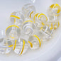 Hand Painted Wind Chimes Acrylic Beads 16mm Transparent Colorful 10pcs 8
