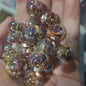 Twilight Rose Resin Beads 16mm Round Mixed Colors 20pcs 15