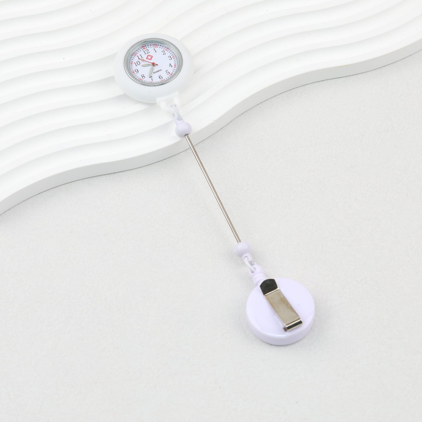 Beadable Pocket Watch Glow In The Dark Silicone Case Easy Pull Buckle