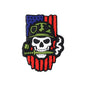 Silicone Focal Beads USA Veterans USA Skeleton Flag Front View 20Pcs 10