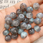 Glitter Powder Apple Resin Beads 8mm Sparkling Colors 30pcs 12