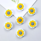 Silicone Focal Beads Daisy You Are My Sunshine Text 20pcs 10
