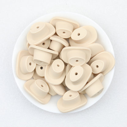 Western Style Silicone Cowboy Hat Focal Beads 20pcs 4