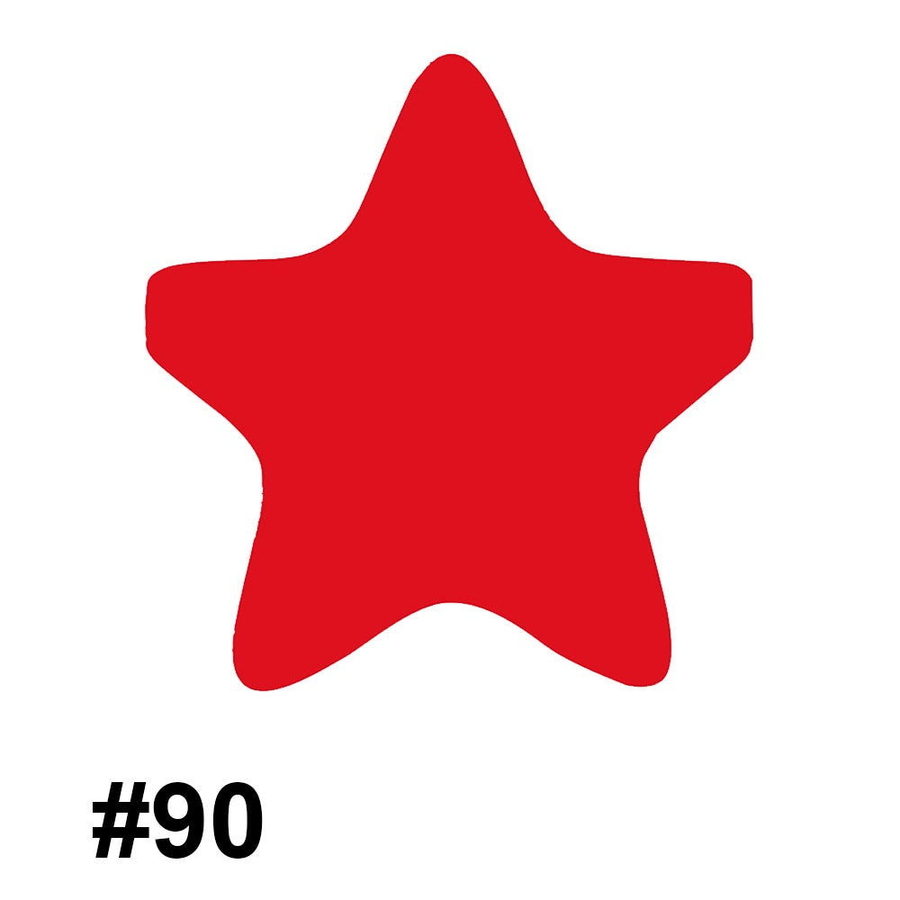 Star Shaped 45mm Silicone Beads Smooth Surface 50pcs 8