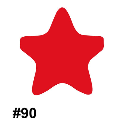 Star Shaped 45mm Silicone Beads Smooth Surface 50pcs 8