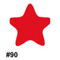 Star Shaped 45mm Silicone Beads Smooth Surface 50pcs 8