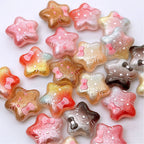 Wrinkle Texture KT Star Acrylic Beads 20mm Mixed 100pcs 3