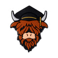 Silicone Focal Beads Highland Cattle Wearing Police Hat Crown 20pcs 15