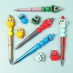 Silicone 3D Focal Beads Little Monster Bright Eyes Quirky Expressions 20pcs 16