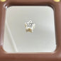 White Doodle Kitten Star Acrylic Beads 19mm Glossy 10pcs 7