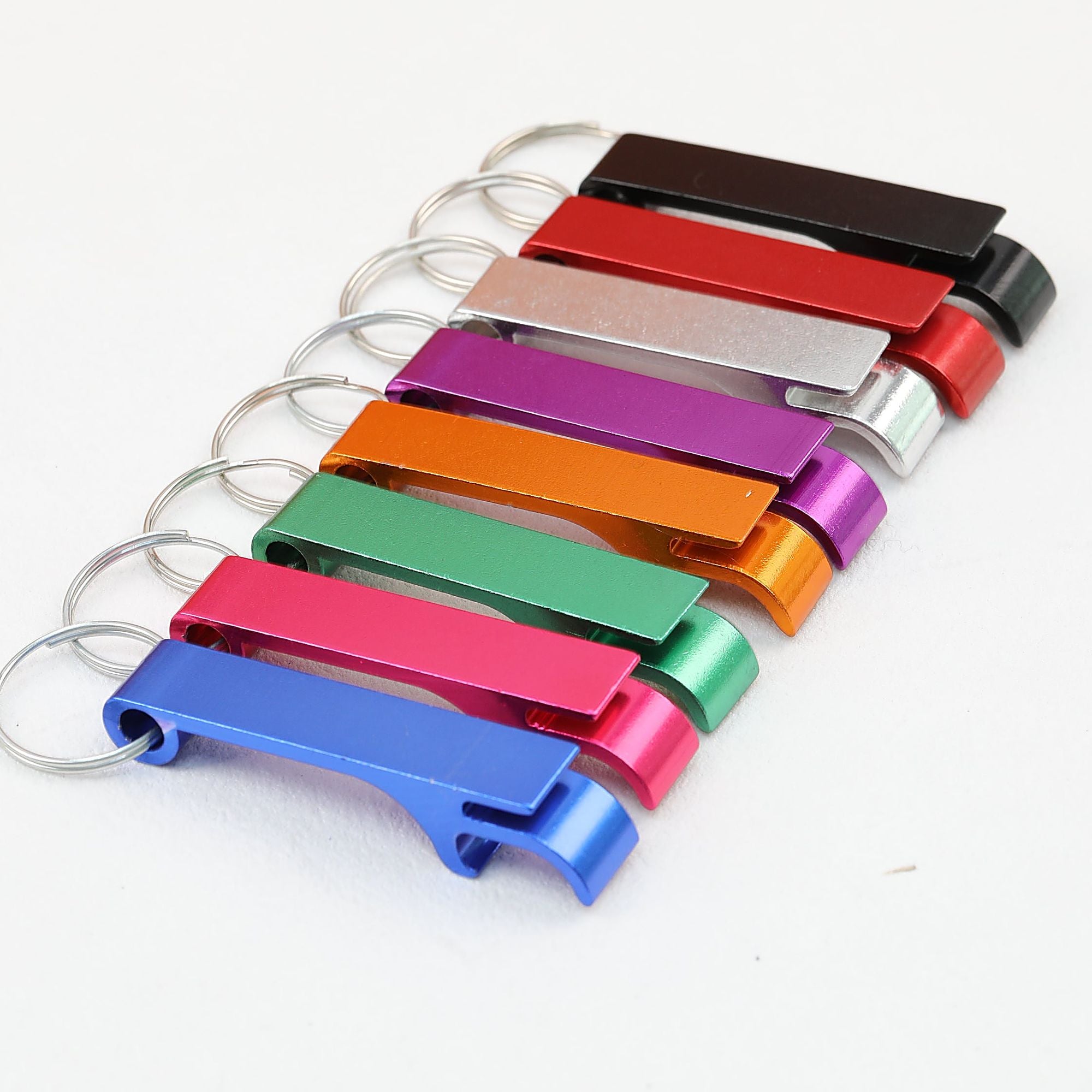 Aluminum Bottle Opener Keychain Slim Durable Lightweight - Logo engraving fee