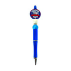 Silicone Focal Beads New York Giants Circle Badge Established 1925 20pcs 3